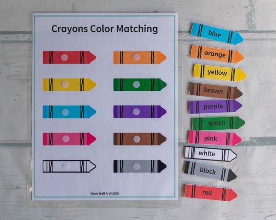 بازی جورچین رنگ ها برای آموزش رنگهای انگلیسی کودکانه